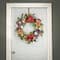 30" Harvest Serenity Mixed Flower & Pumpkin Wreath